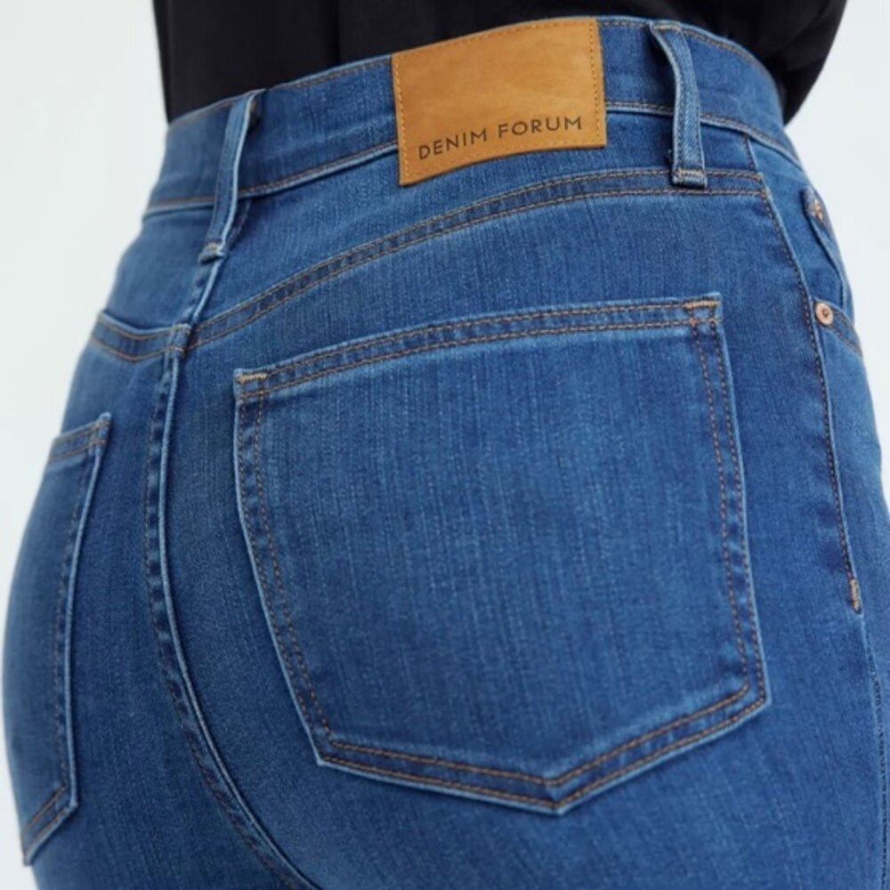 Aritzia Denim Forum The Lola High Rise Skinny Jeans Size 27 Lyocell Stretch Blue - Picture 4 of 15